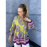 MARTA DU CHATEAU Marta Du Chateau dame bluse 5346 Restudsalg Oliven