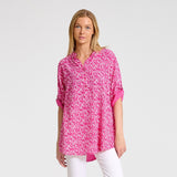 MARTA DU CHATEAU Marta Du Chateau dame skjorte 226 Shirt Fuxia flower