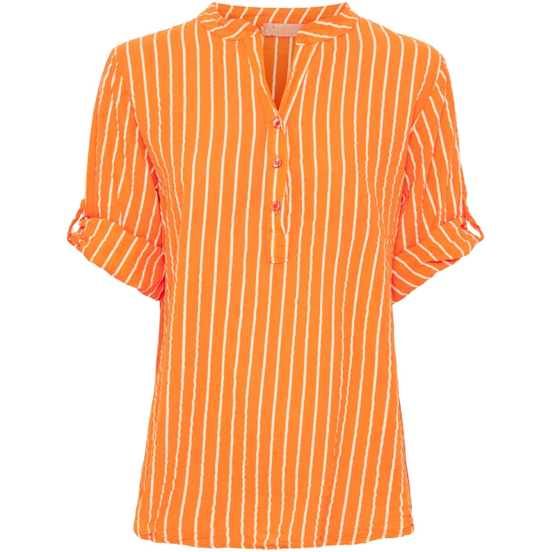 MARTA DU CHATEAU Marta Du Chateau dame skjorte 226 Shirt Orange stripe