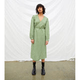.Object Object dame kjole OBJBODIL Restudsalg Artichoke Green