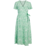 .Object Object dame kjole OBJTYLLAH Dress Absinthe Green Cloud dancer