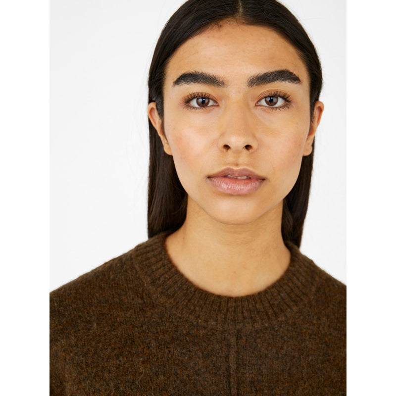 .Object Object dame strik OBJABBIE Restudsalg Dark Earth Melange