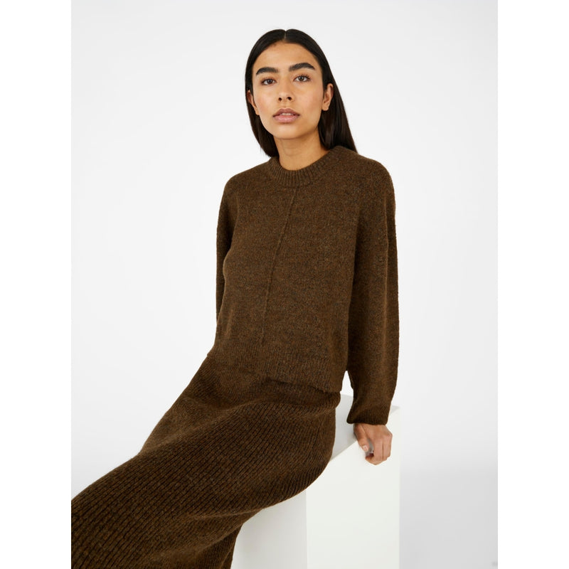 .Object Object dame strik OBJABBIE Restudsalg Dark Earth Melange