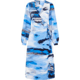 PIECES PIECES dame kjole PCSATSY Restudsalg Deep Ultramarine