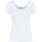 PIECES PIECES dame t-shirt PCKITTE T-shirt Bright White