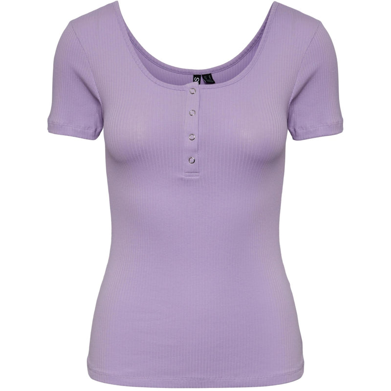 PIECES PIECES dame t-shirt PCKITTE T-shirt Purple rose