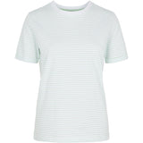PIECES PIECES dame t-shirt PCRIA Restudsalg Bright White Deep Lichen Green
