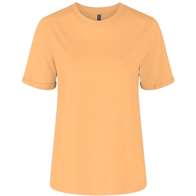 PIECES PIECES dame t-shirt PCRIA TEE Restudsalg Buff Orange