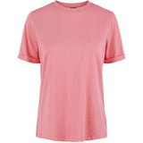 PIECES PIECES dame t-shirt PCRIA TEE Restudsalg Strawberry Pink
