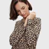 PIECES PIECES dame trøje PCSUNDAY Shirt Leopard