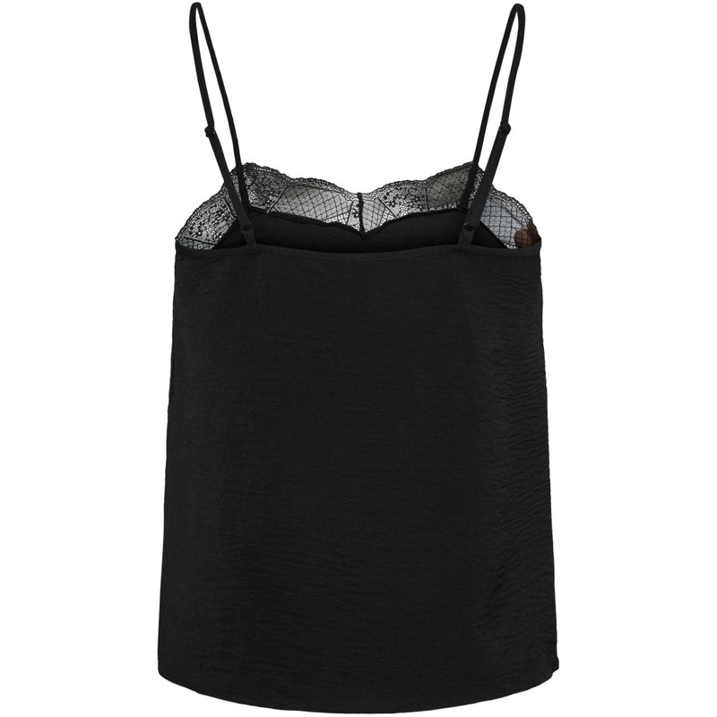 PIECES Pieces dame PCTIFFANY STRAP LACE TOP NOOS BC Top Black