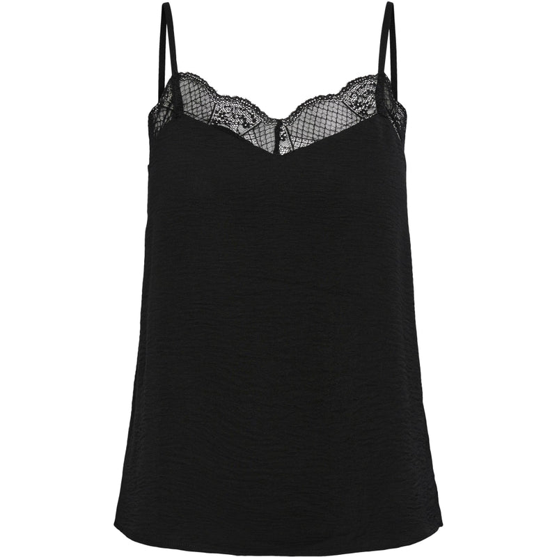 PIECES Pieces dame PCTIFFANY STRAP LACE TOP NOOS BC Top Black