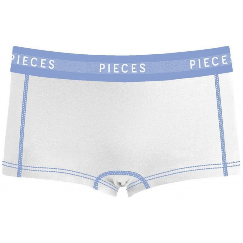 Pieces dame hipsters PCLOGO - Bright White