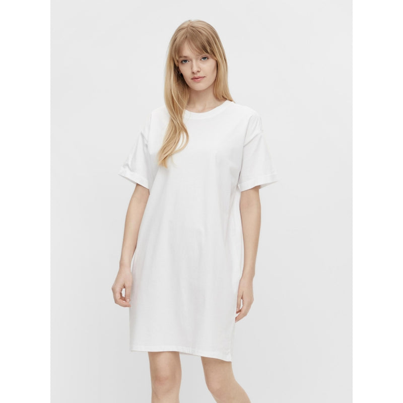 PIECES Pieces dame kjole PCRIA Dress Bright White