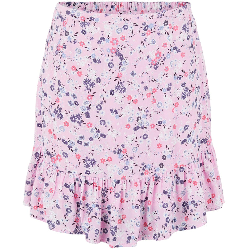 PIECES Pieces dame nederdel PCGERTRUDE Skirt Prism Pink Flowers