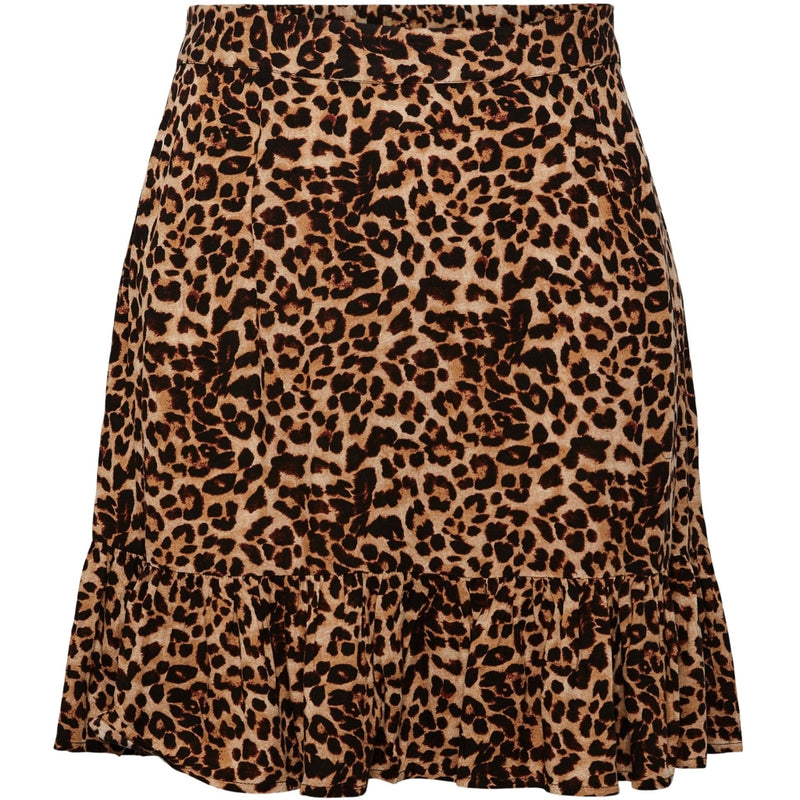 PIECES Pieces dame nederdel PCNYA Skirt Black Leo
