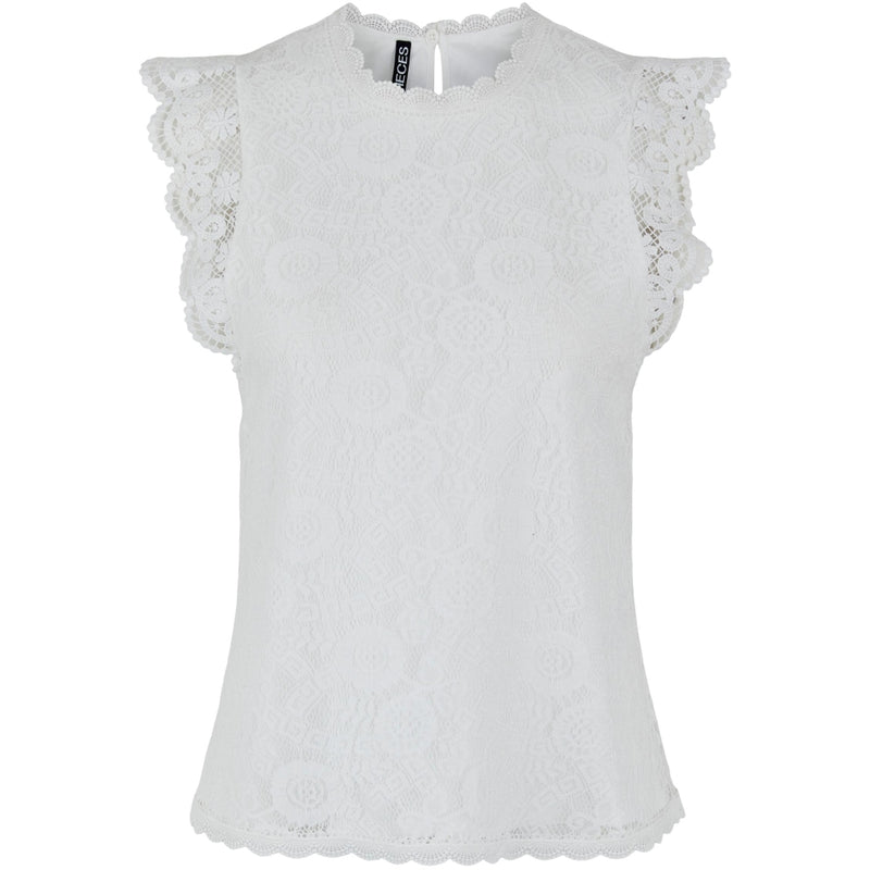 PIECES Pieces dame top PCOLLINE Top Cloud Dancer