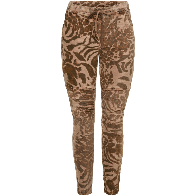 MARTA DU CHATEAU Sweatpants Restudsalg Brown Animal