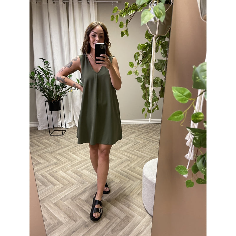Vero Moda Vero Moda dame kjole VMBELLE Returlabel Ivy green