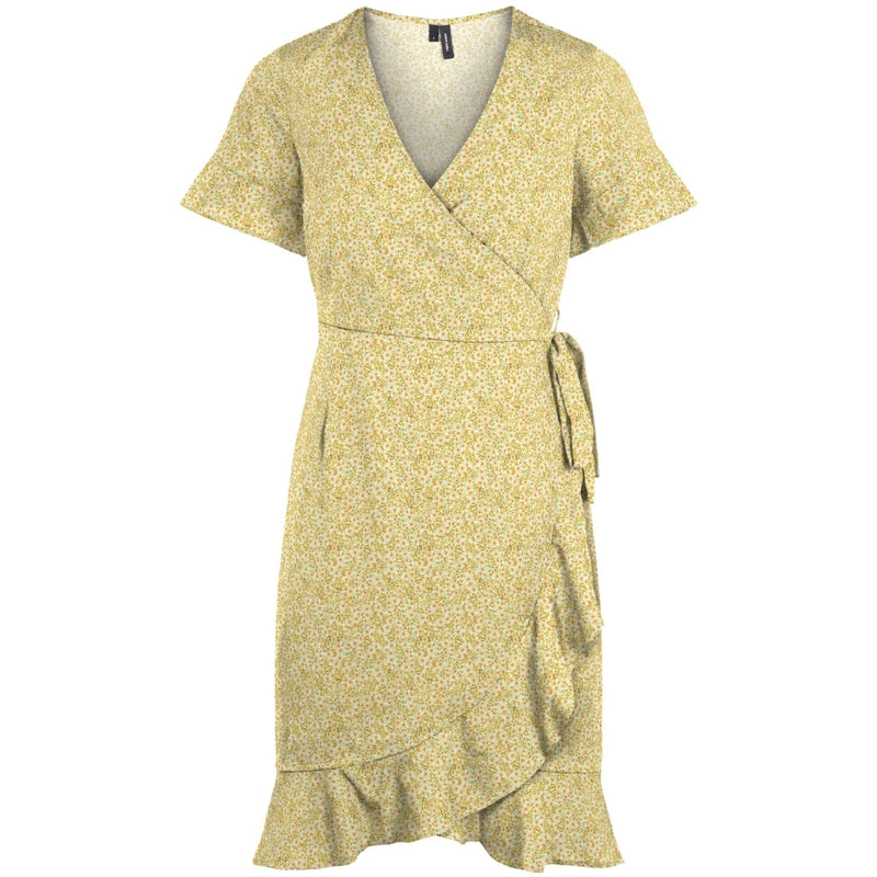 Vero Moda Vero Moda dame kjole VMHENNA Restudsalg Birch Yellow Hollo