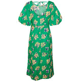 Vero Moda Vero Moda dame kjole VMLIVA Dress Bright Green Big Flower