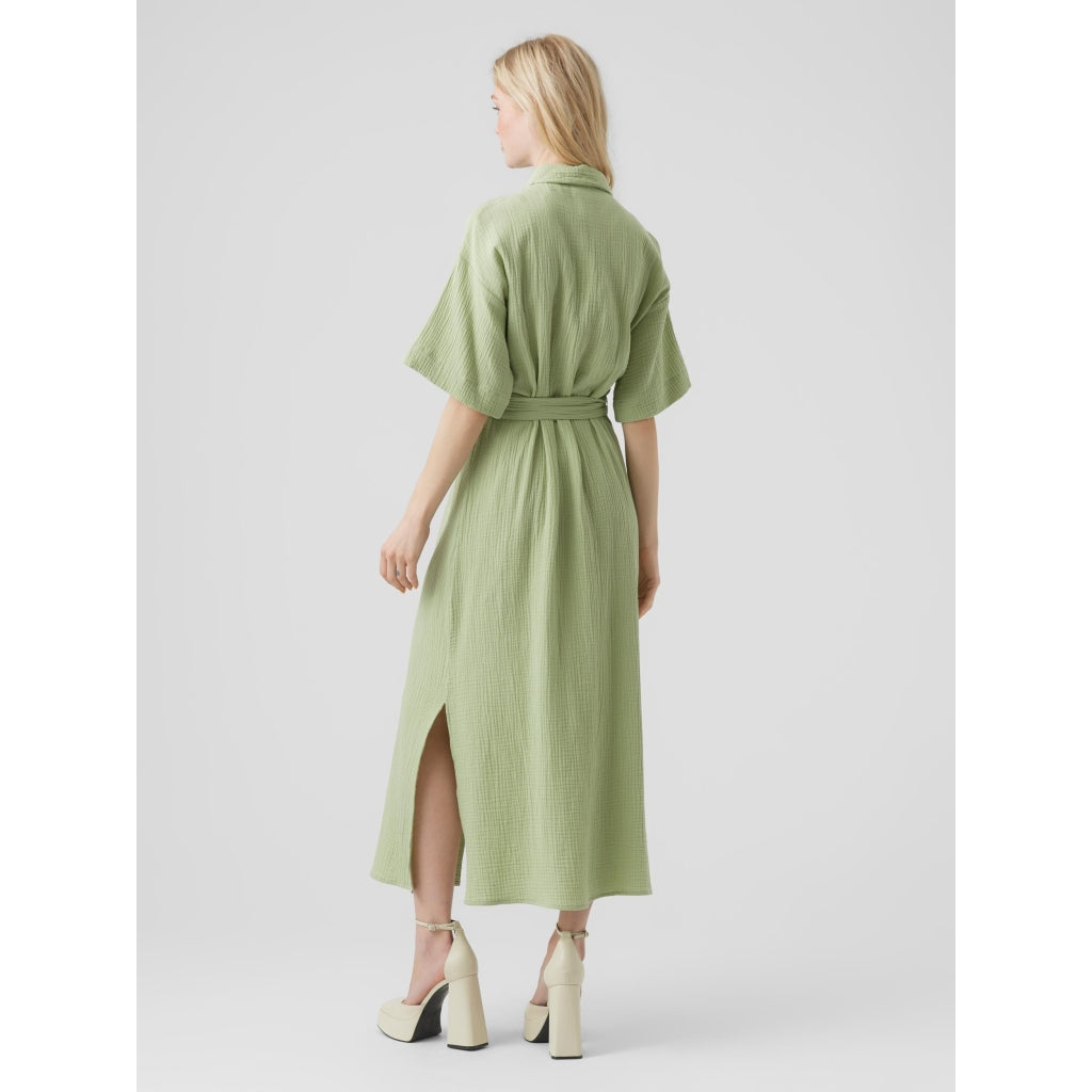 Vero Moda Vmnatali Nia 2/4 Calf Shirt Dress Wvn dames Gekleed Vero Moda Vmnatali Nia 2/4 Calf Shirt Dress Wvn dames Gekleed