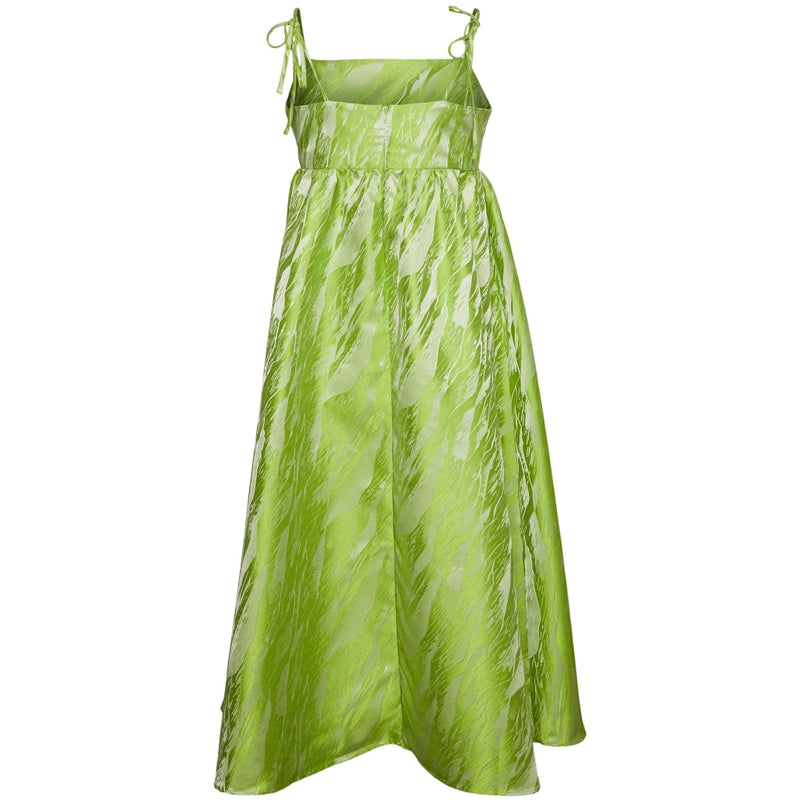 Vero Moda Vero Moda dame kjole VMVARIOUS Restudsalg Bright Chartreuse Jacquard