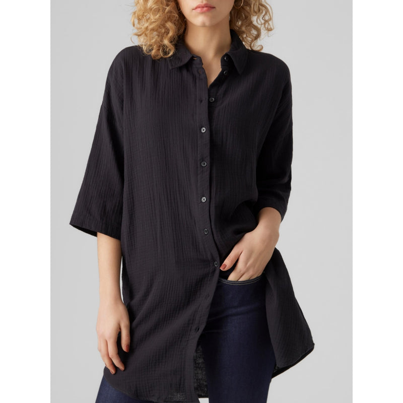 Vero Moda Vero Moda dame skjortekjole VmNatali Restudsalg Black