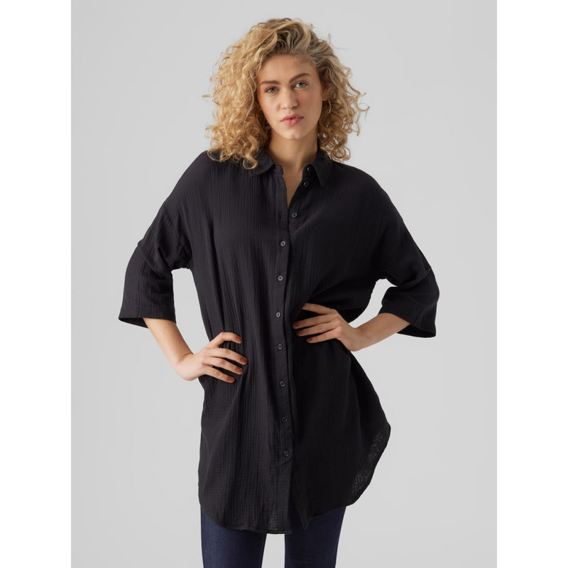 Vero Moda Vero Moda dame skjortekjole VmNatali Restudsalg Black