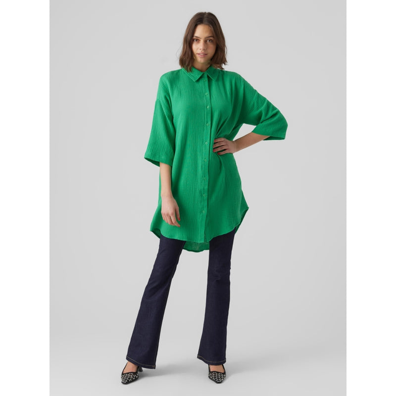 Vero Moda Vero Moda dame skjortekjole VmNatali Shirt Bright Green