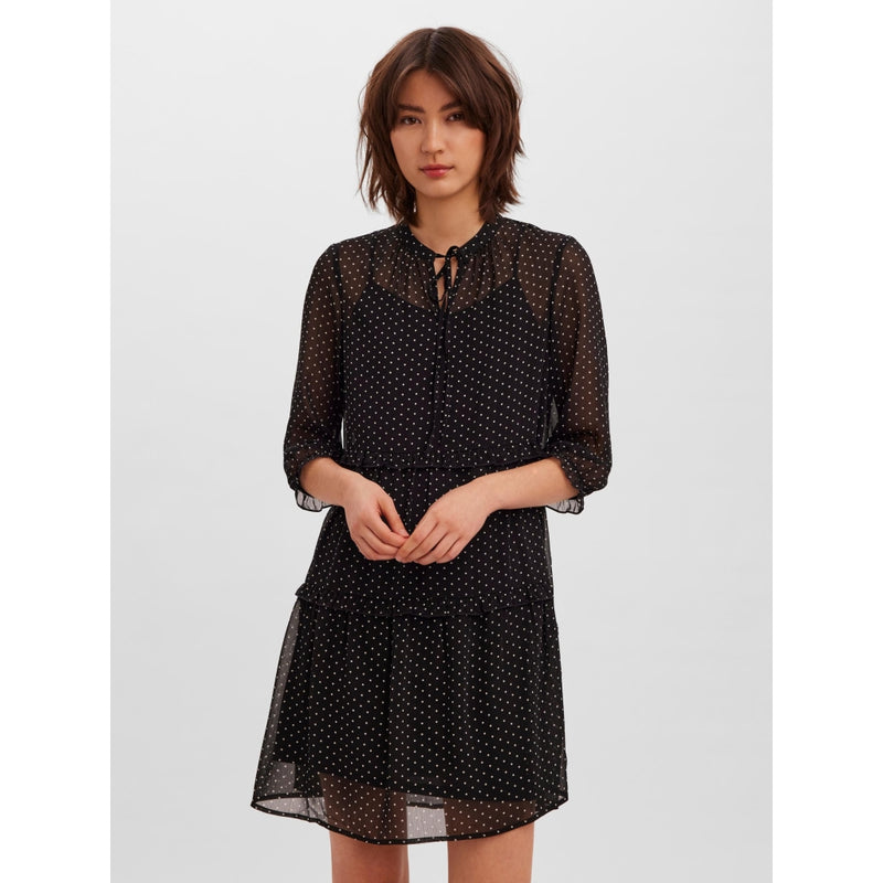 Vero Moda Vero moda dame kjole VMFIE Restudsalg Black Birch Dots
